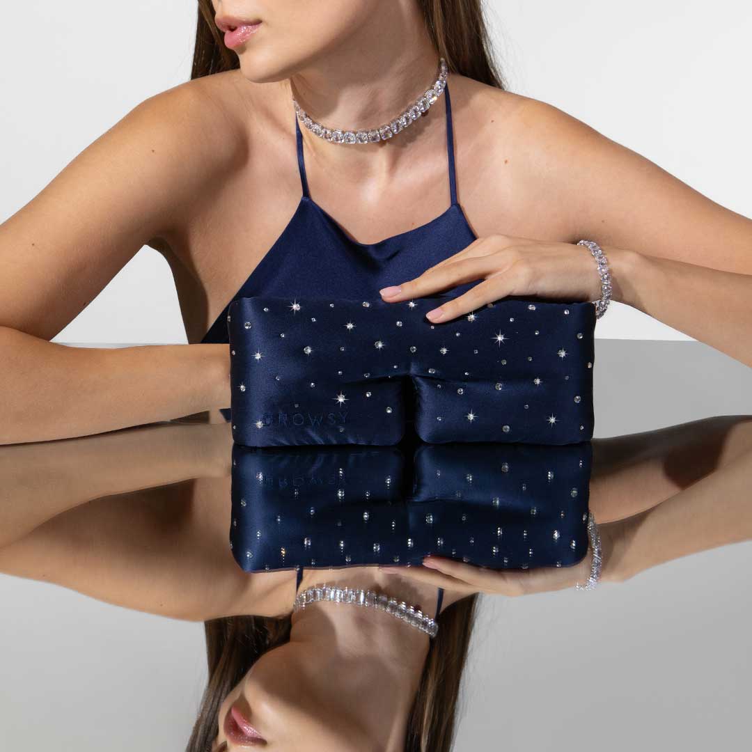 Silk Sleep Eye Mask Crystals by Swarovski® - Concordia Style Boutique