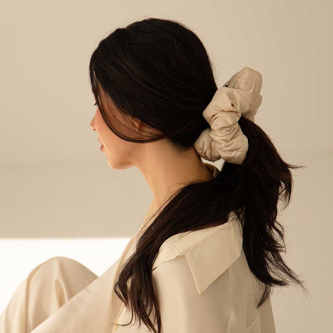 Dusty Gold - Padded Scrunchie - Concordia Style Boutique