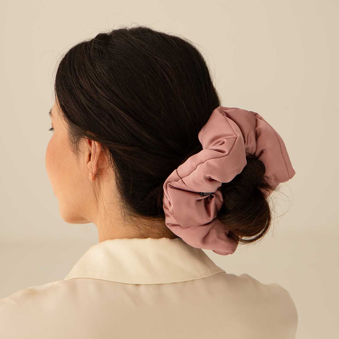 Damask Rose - Padded Scrunchie - Concordia Style Boutique