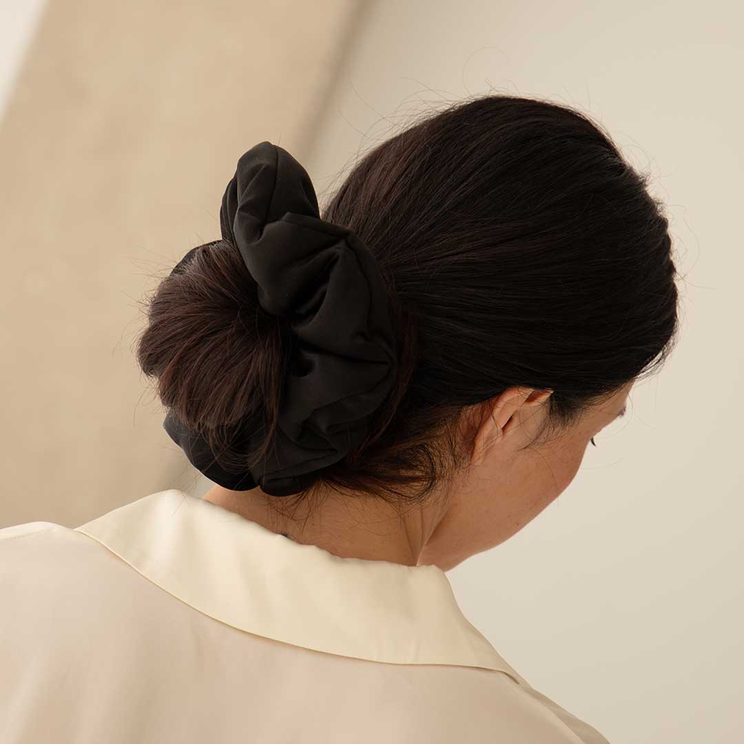 Black Jade - Padded Scrunchie - Concordia Style Boutique