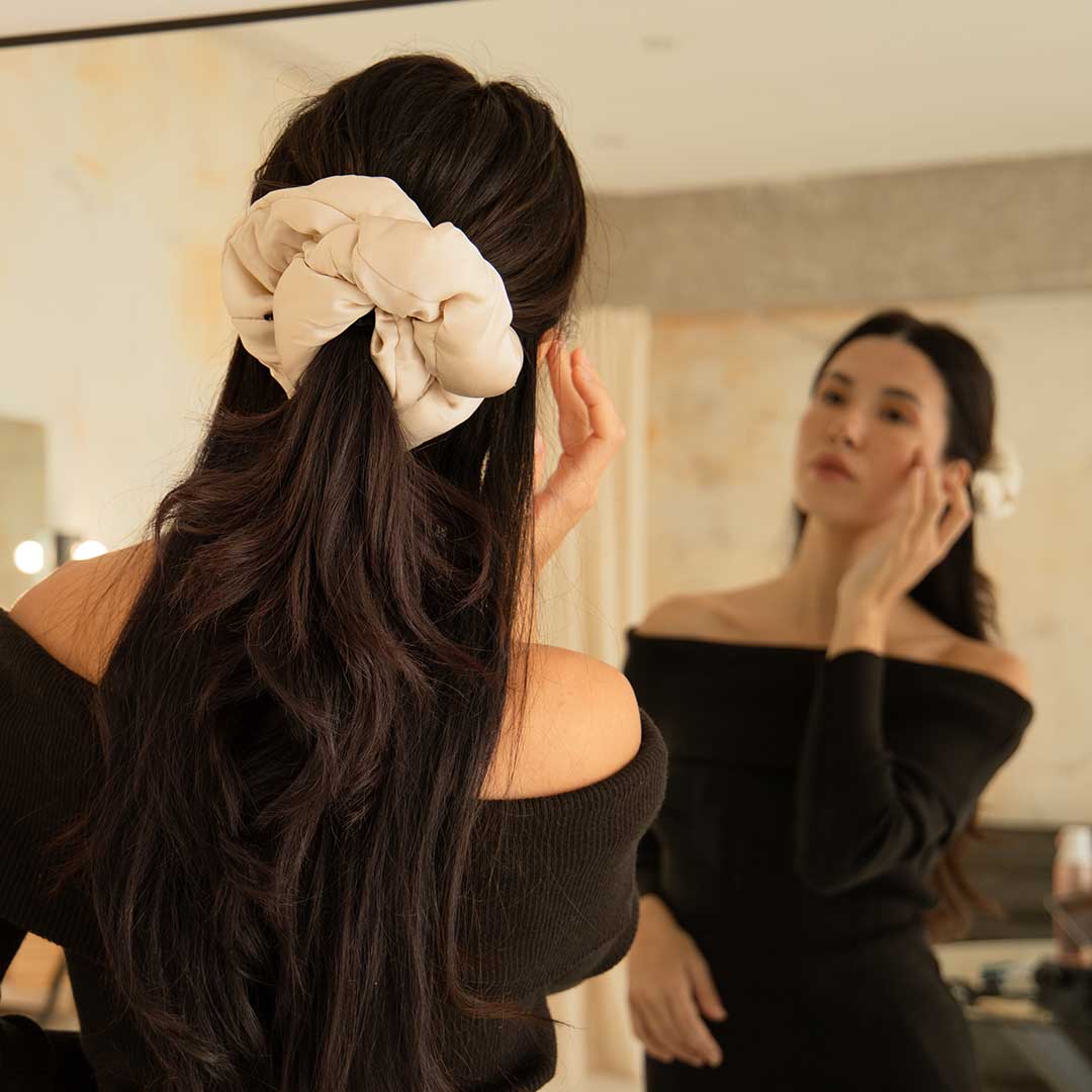 Dusty Gold - Padded Scrunchie - Concordia Style Boutique