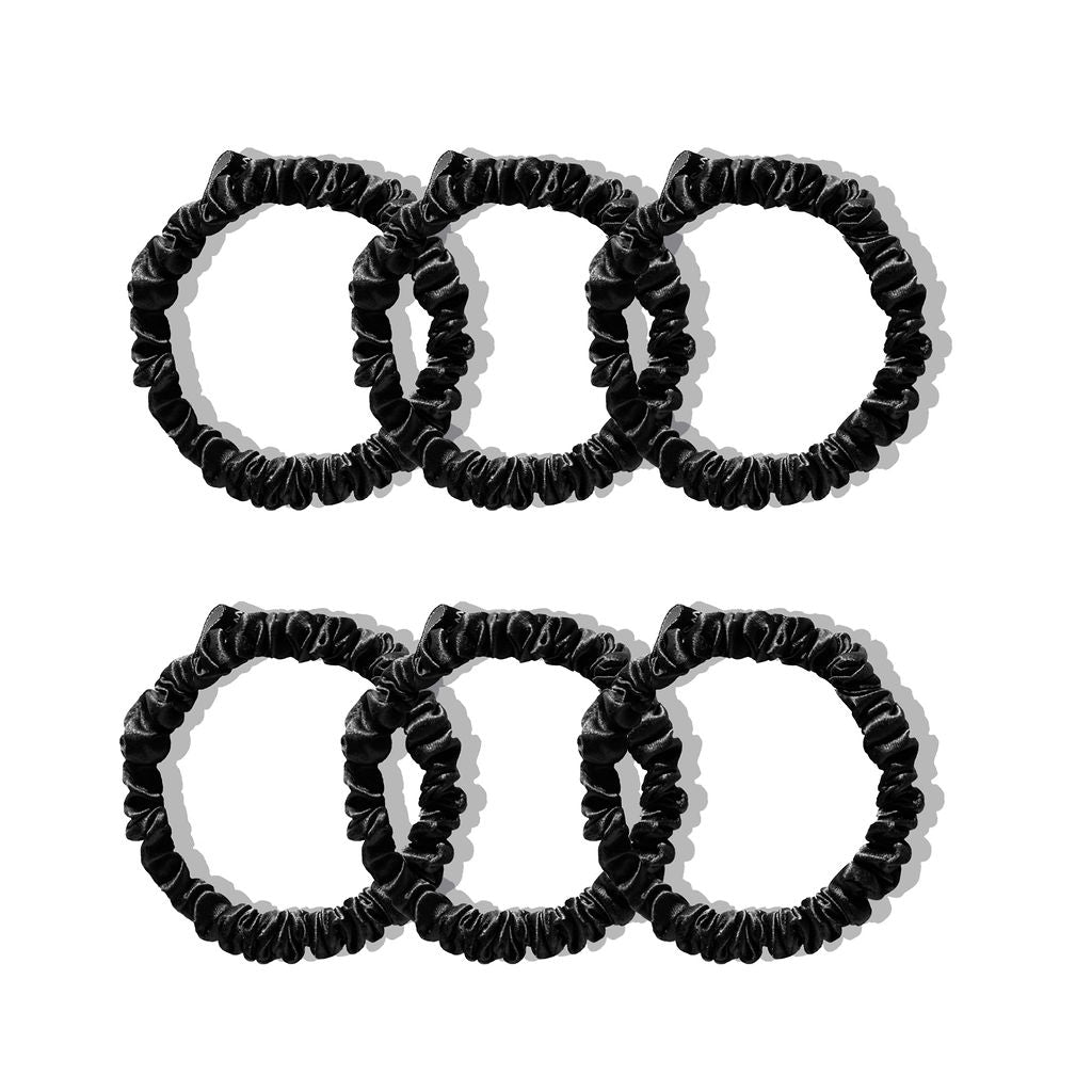 Skinny Scrunchie Set - Black Jade - Concordia Style Boutique