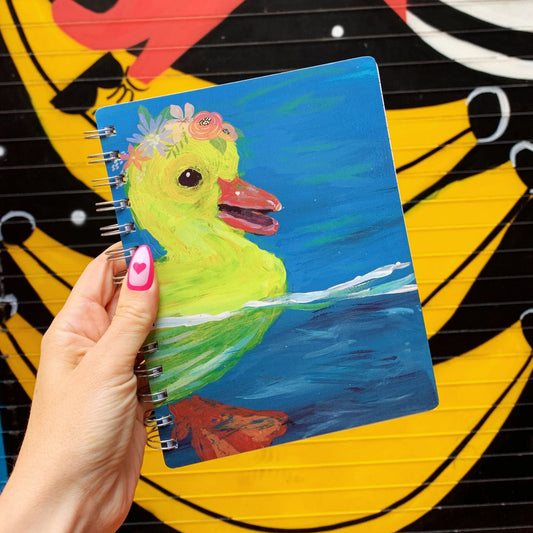 Duckling Spiral Notebook | Double-Sided Journal | 120 Lined Pages - Concordia Style Boutique