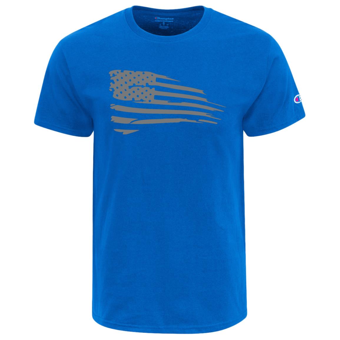 Distressed Flag Champion Adult Heritage Jersey Tee - Concordia Style Boutique