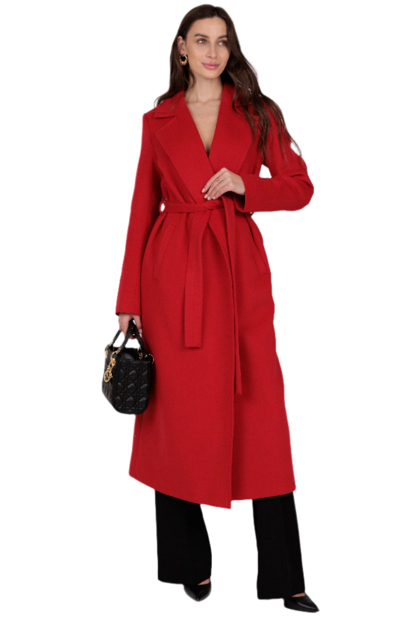 Astoria Classic Wraparound Wool Blend Overcoat