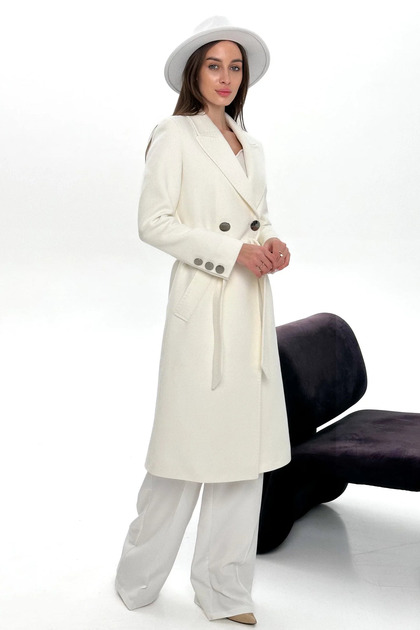 Aman Classic Cashmere Wool Overcoat