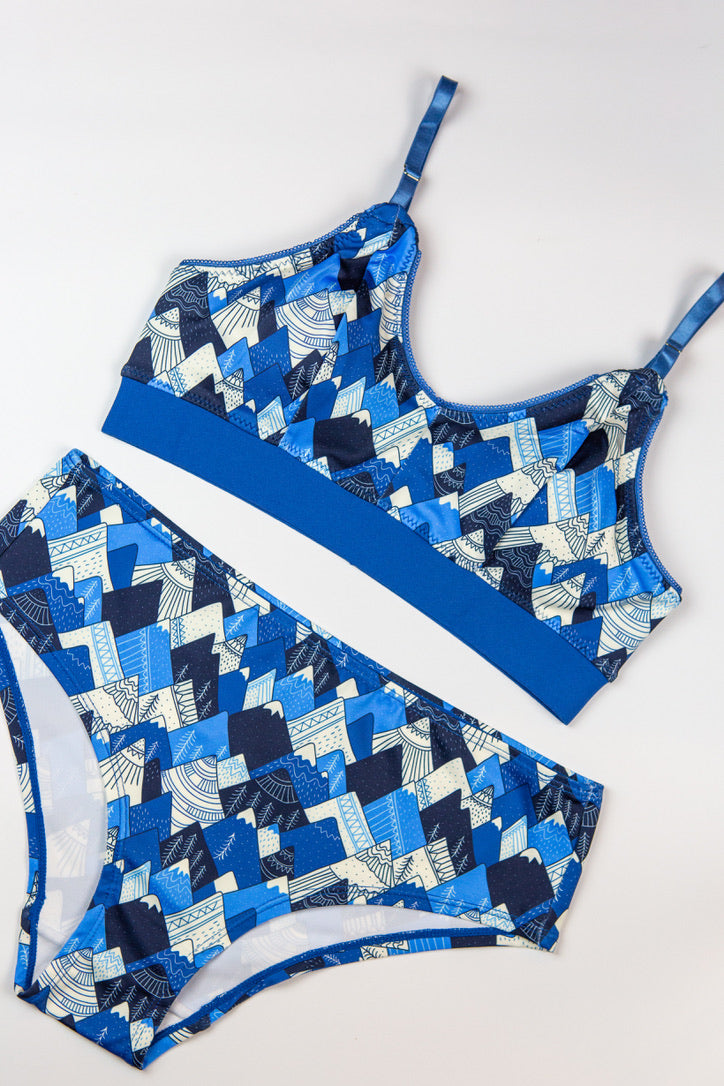 Mountain Print Bra