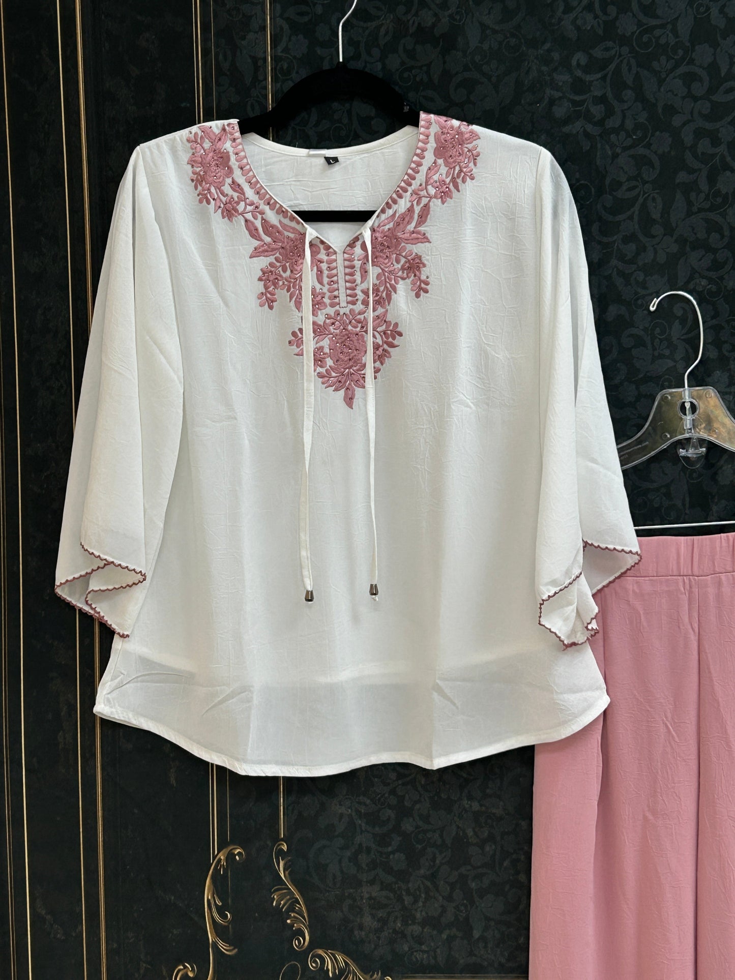 Co-ord set / chiffon top with pant