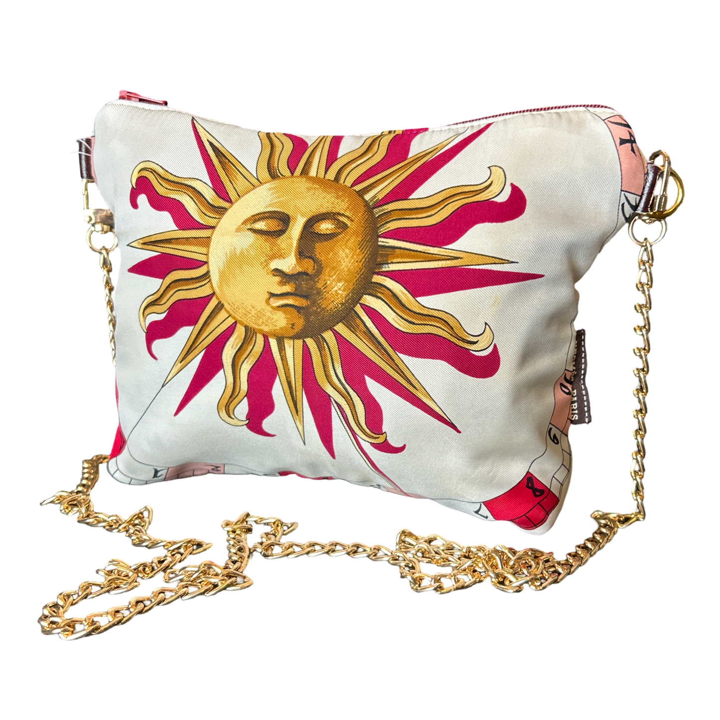 Astrologie Dies et Hore Vintage Silk Scarf Crossbody Bag