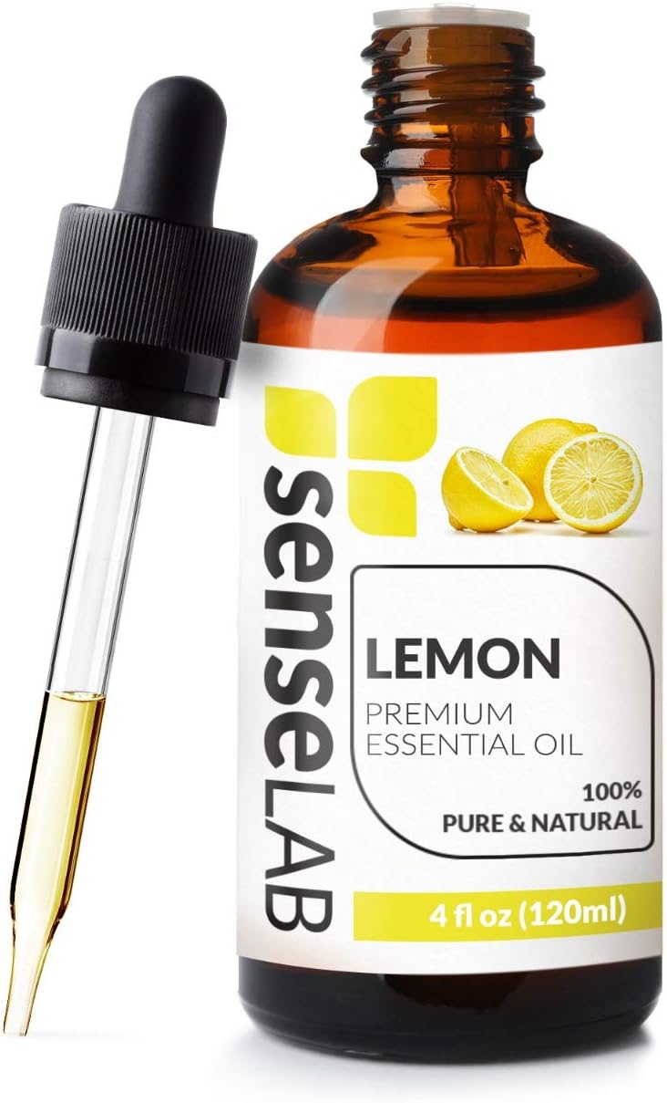 SenseLAB 100% Pure Lemon Essential Oil - Therapeutic Grade, Cold Pressed for Aromatherapy, Skin Moisturizing, and Cleaning (100ml) - Premium Lemon Essential Oil from Concordia Style Boutique - Just $15.74! Shop now at Concordia Style Boutique