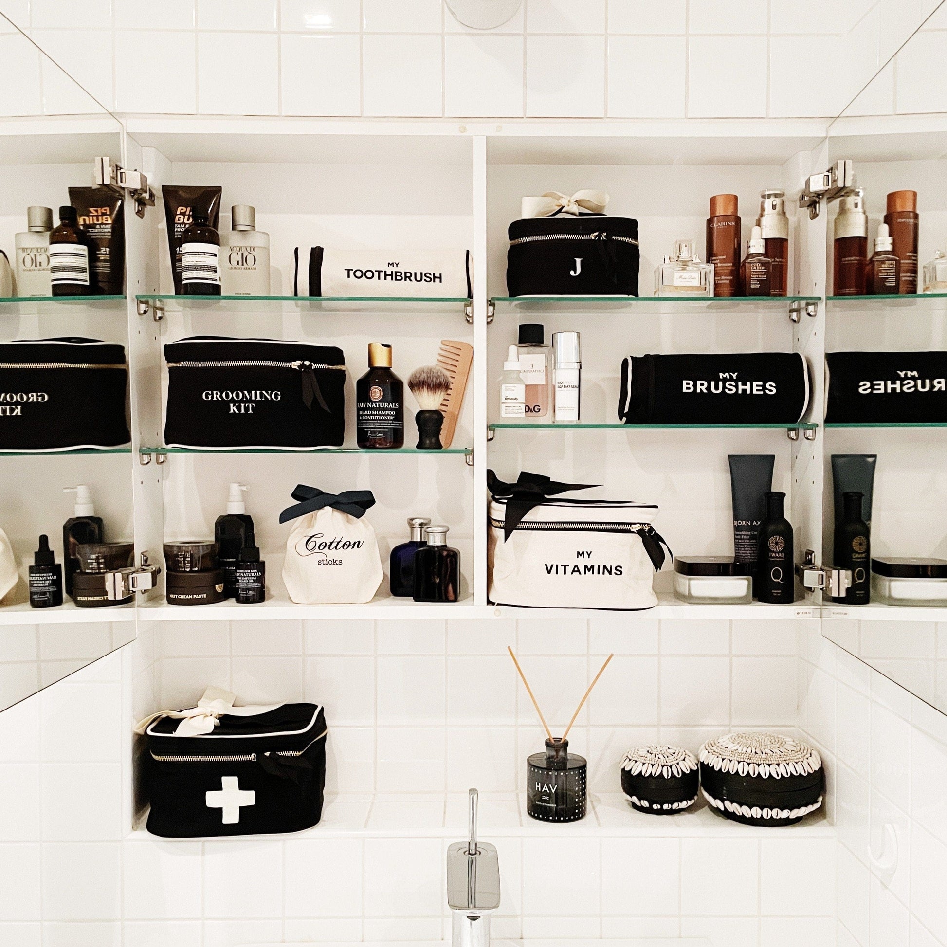 Vitamins Storage and Travel Box, Cream - Concordia Style Boutique