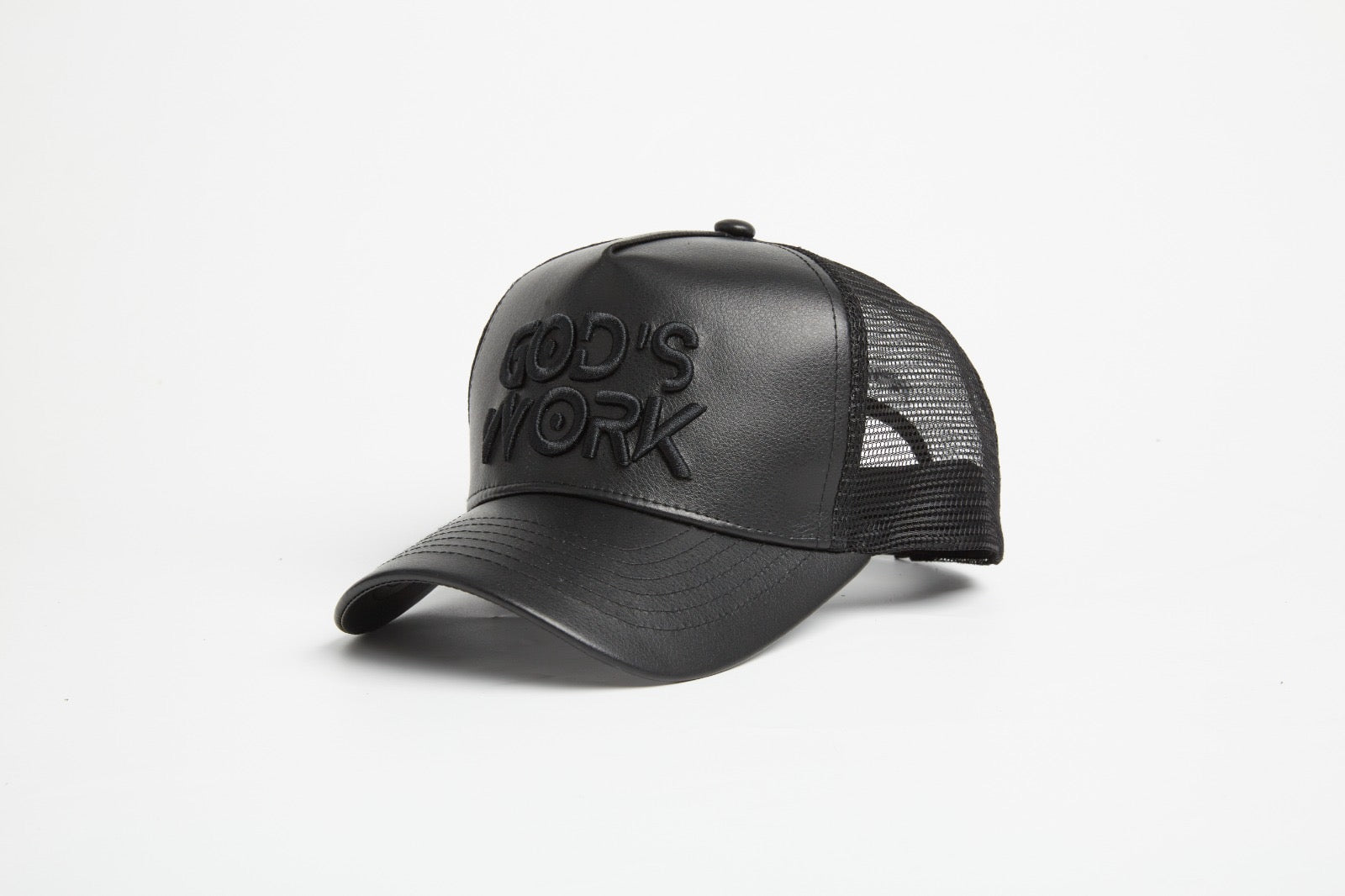 God's Work- Asphalt Leather / Signature Series Snap-back - Concordia Style Boutique