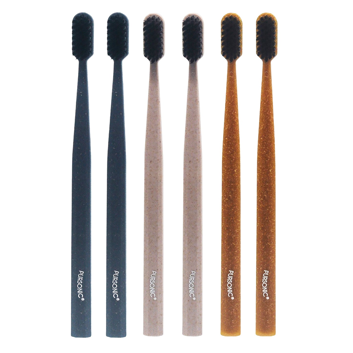100% Eco-friendly Cedarwood Toothbrushes (6 Pack) - Concordia Style Boutique