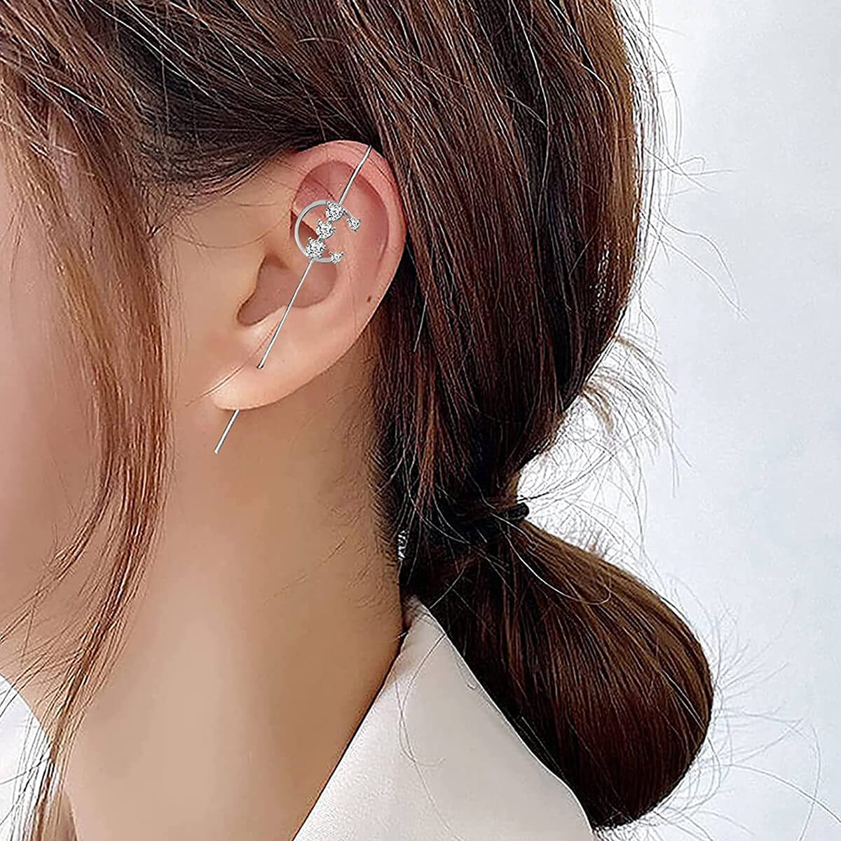 LONG BAR EAR WRAP CRAWLER - Concordia Style Boutique