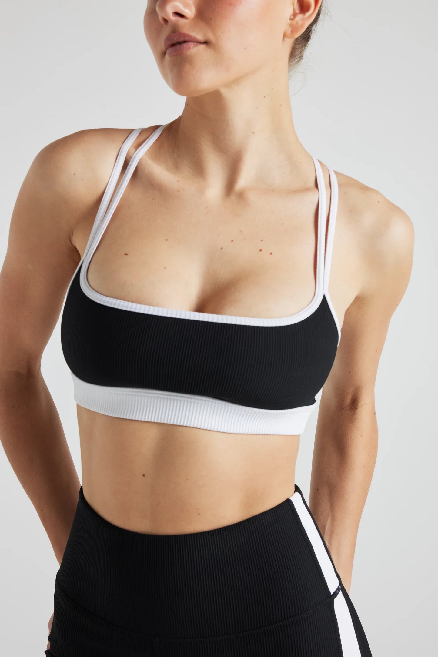 Electric Rib Color Block Bra