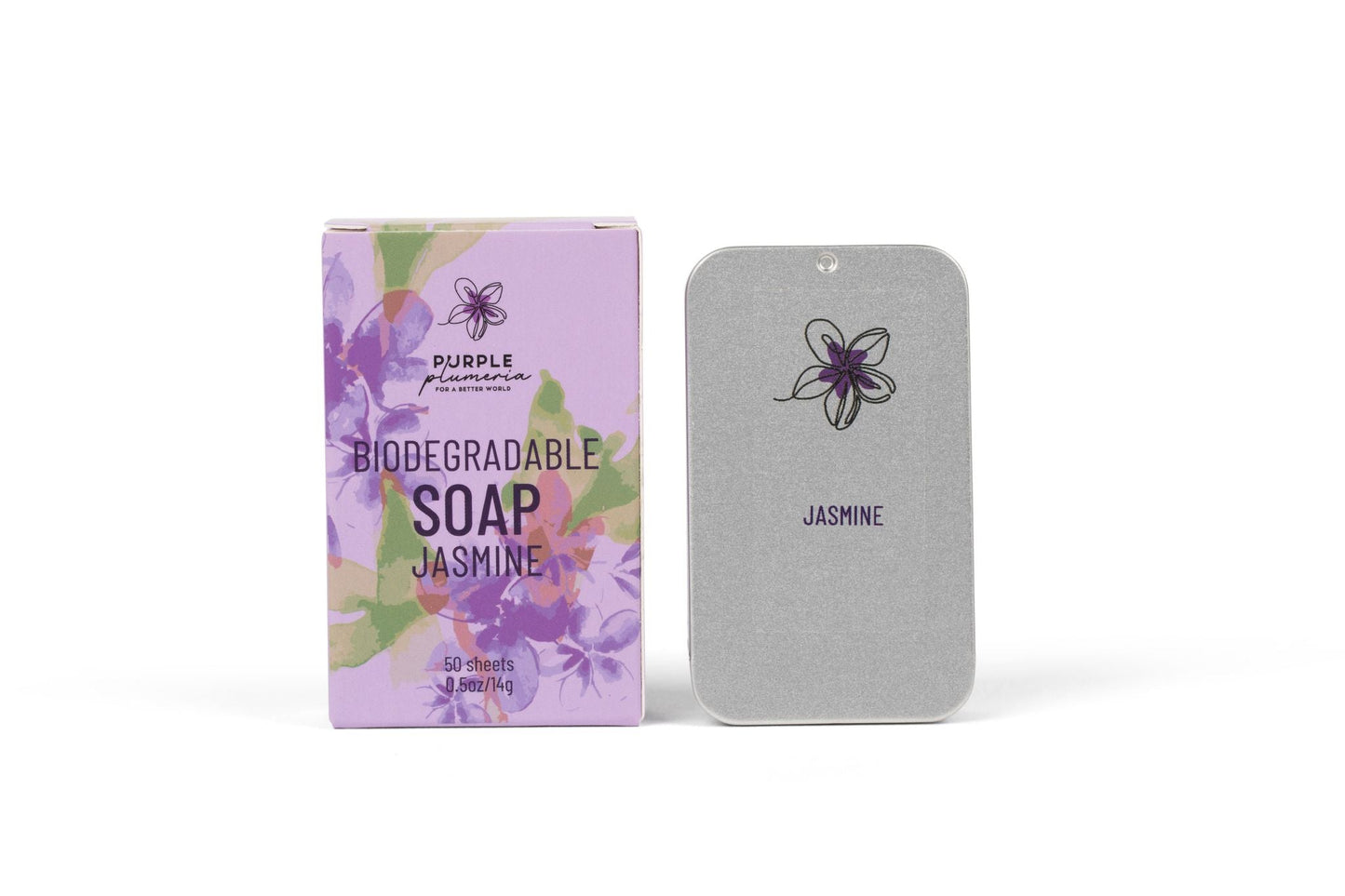 Biodegradable Soap Sheets - Jasmine & Green Apple. Perfect for Camping & Travel
