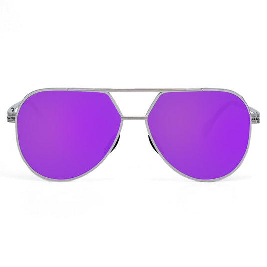 Untangled x Emily- Tangle Free - Mirrored Purple Aviator Sunglasses - Concordia Style Boutique