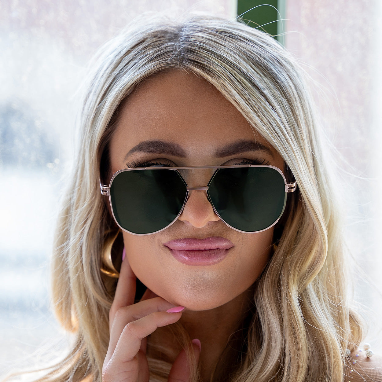 Untangled x Emily - Tangle Free - Olive Aviator Sunglasses - Concordia Style Boutique