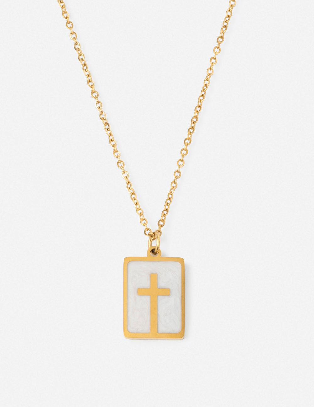 Enamel Cross Necklace - Concordia Style Boutique