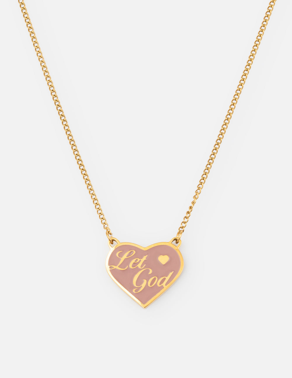 Enamel Let God Necklace - Concordia Style Boutique