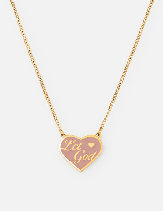 Enamel Let God Necklace - Concordia Style Boutique