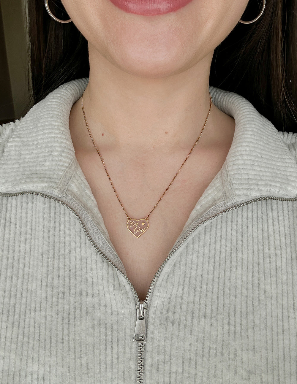 Enamel Let God Necklace - Concordia Style Boutique