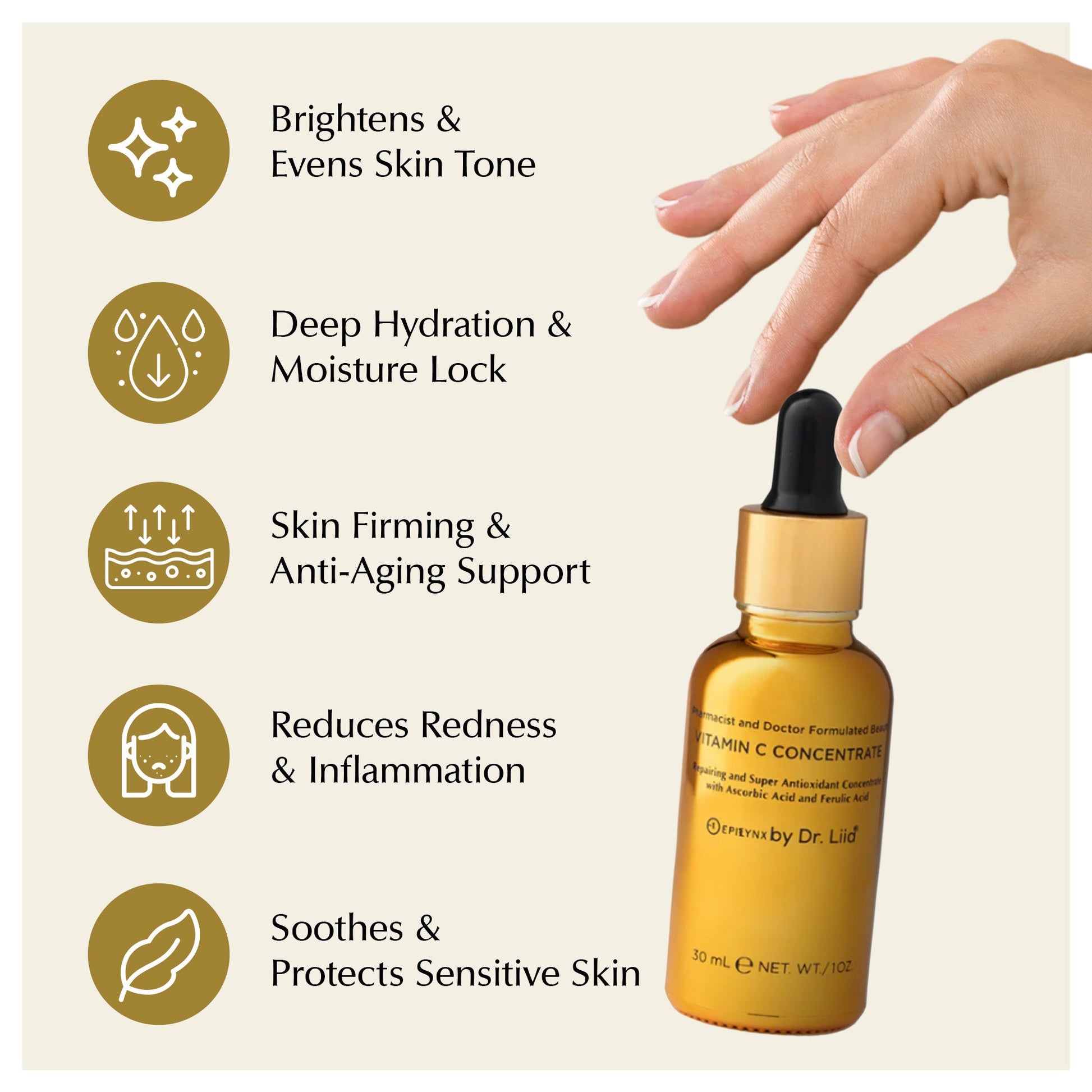 Brightening Vitamin C Serum - Skin Damage Repair - Concordia Style Boutique