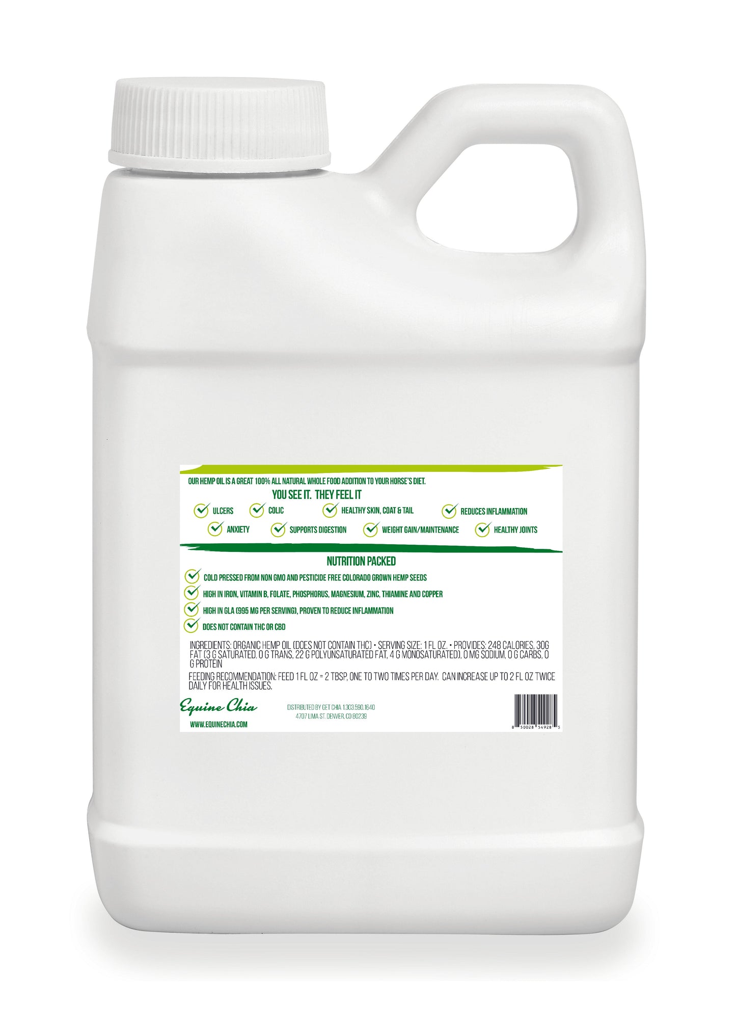 Organic Equine Hemp Heart Oil