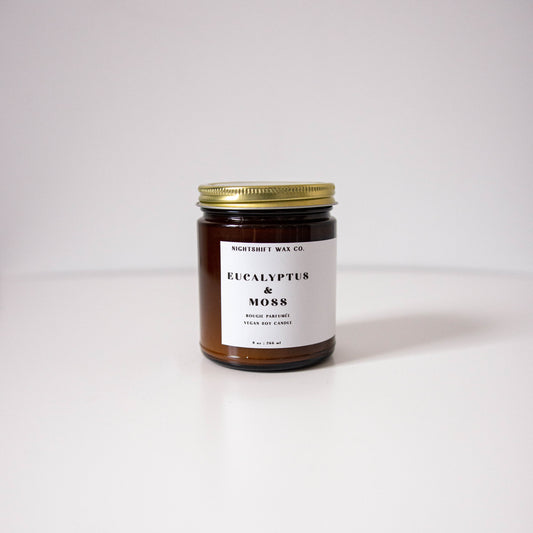 Eucalyptus & Moss Soy Candle - Premium Candle from Nightshift Wax Co. - Just $20! Shop now at Concordia Style Boutique