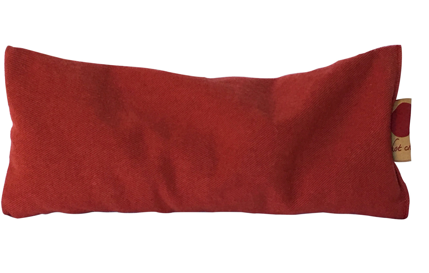 Hot Cherry Eye Pillow in Red Denim