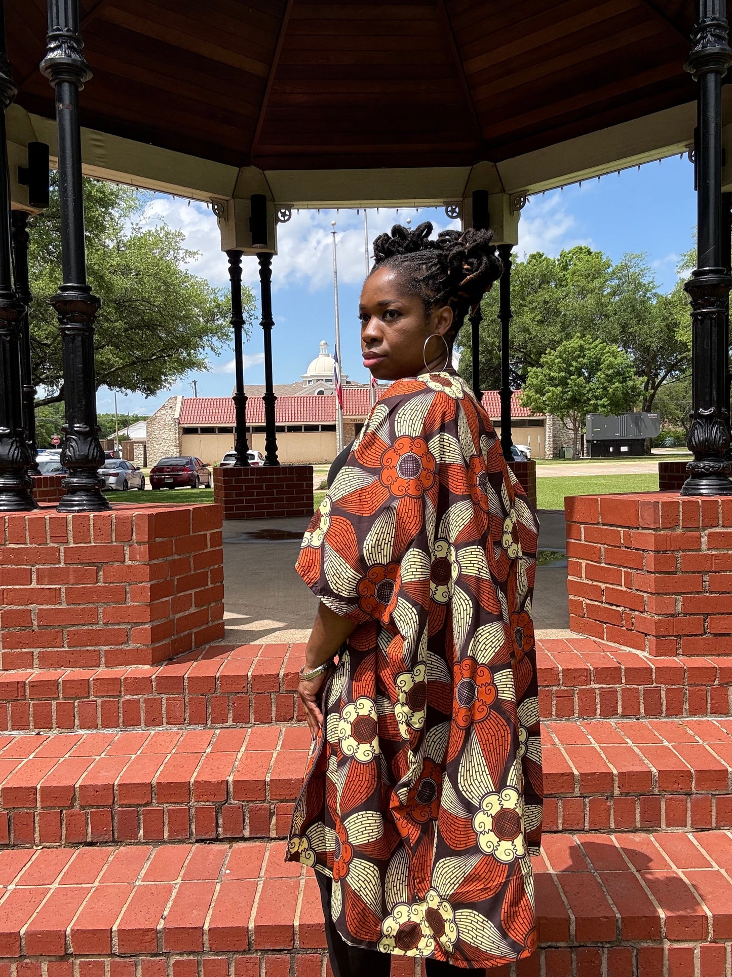 UWA Bold African Print Kimono Jacket - Handmade Ankara Outerwear for Women