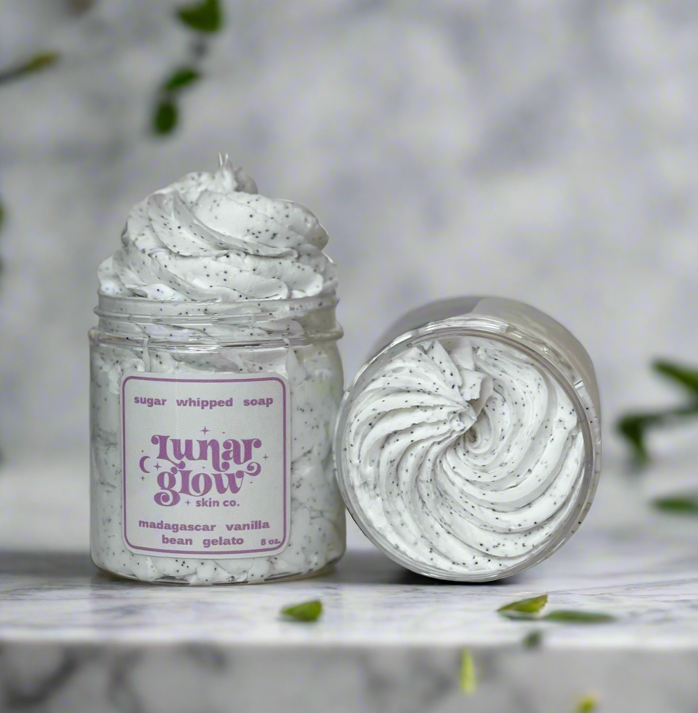 Madagascar Vanilla Bean Gelato Sugar Whipped Soap - Concordia Style Boutique
