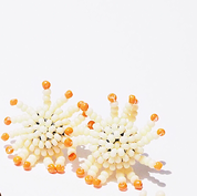 Beaded Sunburst Earring