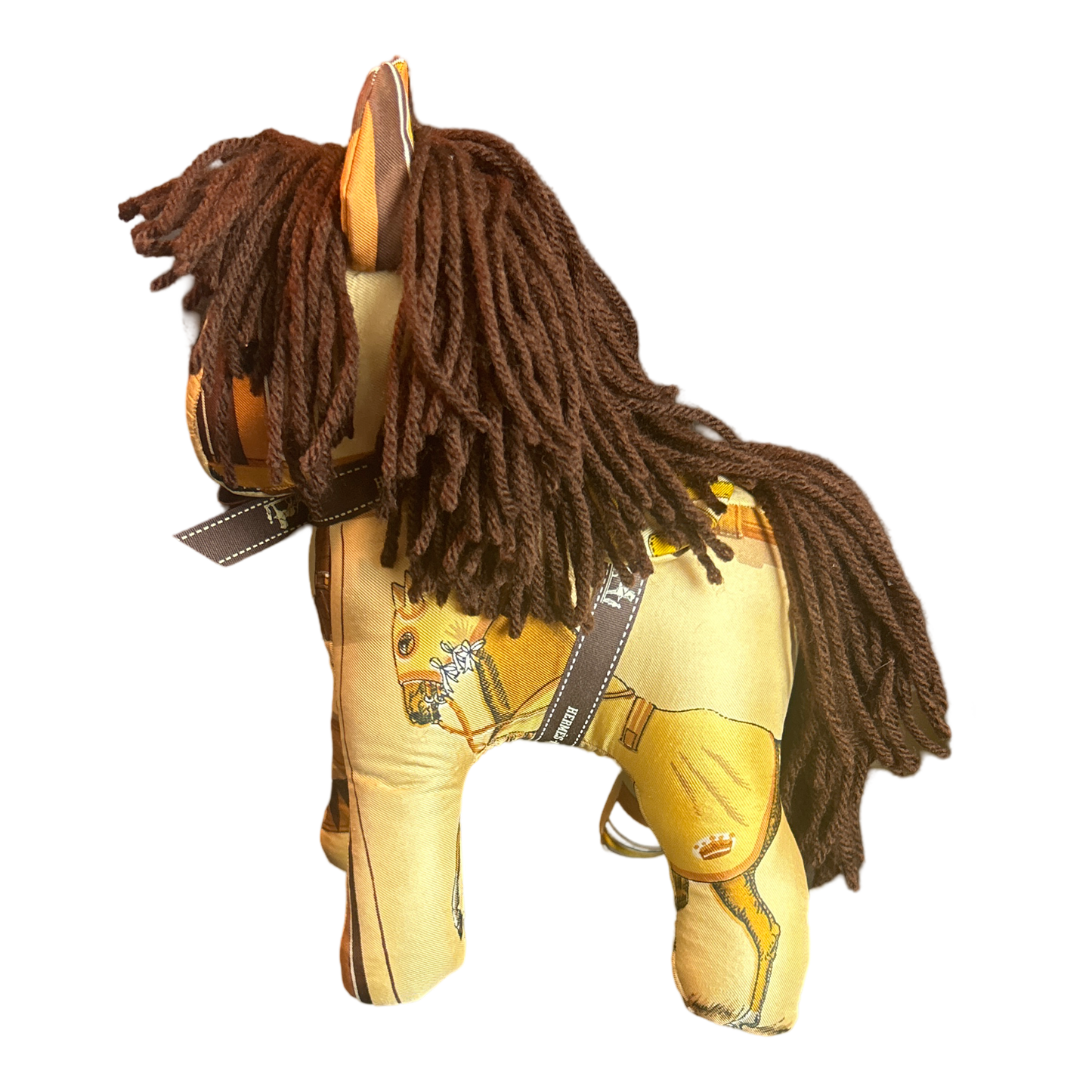 Couvertures et Tenues du Jour Vintage Silk Scarf Patchwork Pony