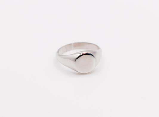 Italian Oval Silver Ring