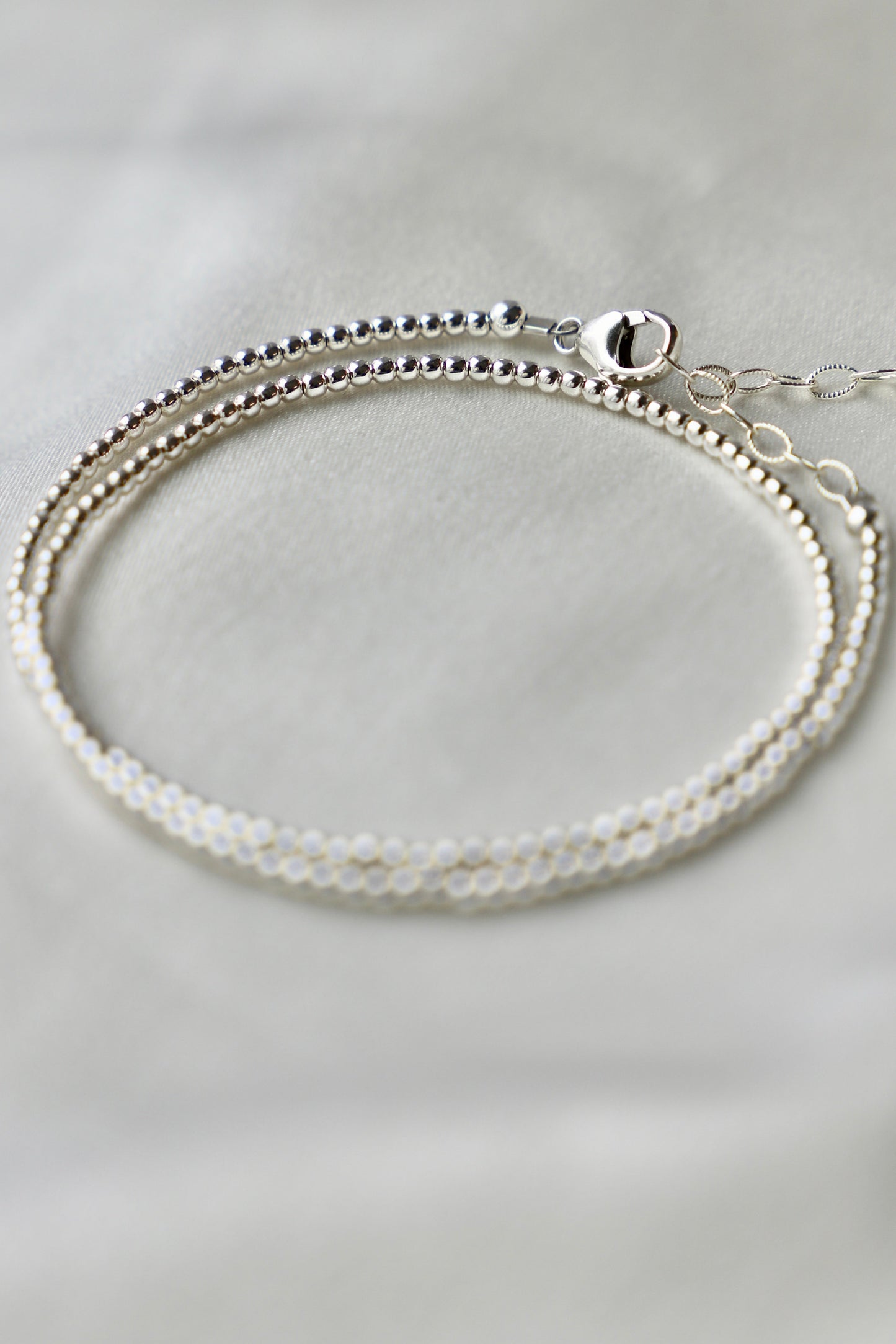 STERLING SILVER DOUBLE WRAP BRACELET - Concordia Style Boutique