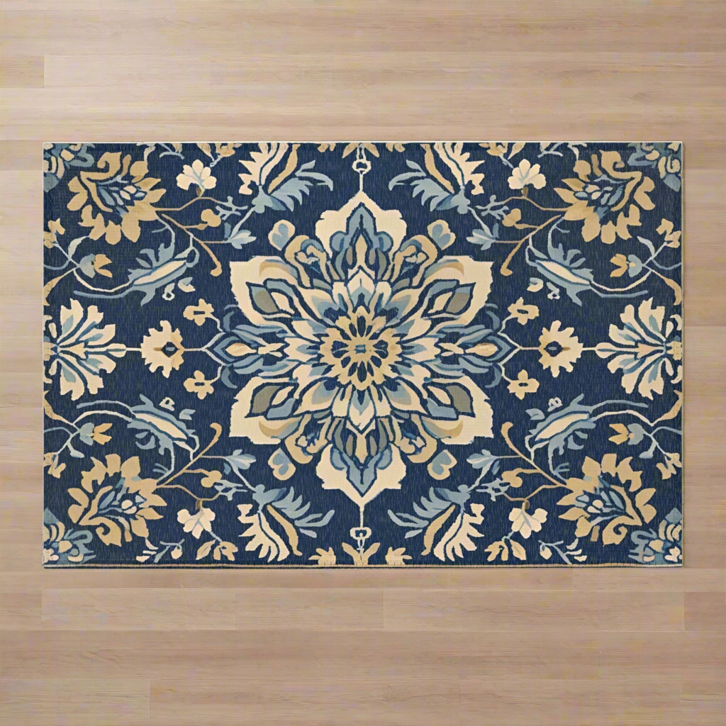 Classic Blue Rabbit Mat