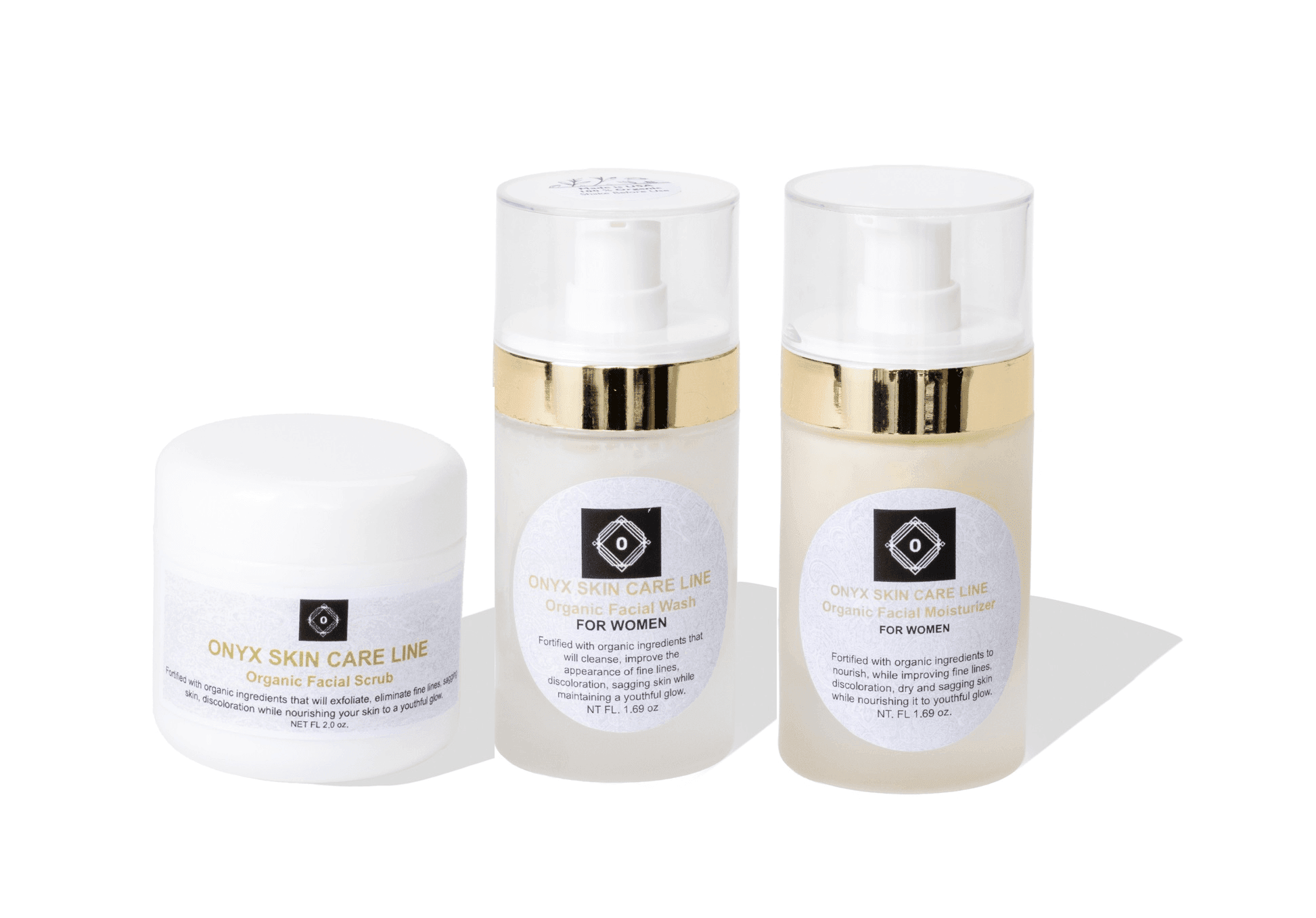 Three Step Facial Renewal System For Dry Skin Wash, Moisturizer & Scrub - For WOMEN - Concordia Style Boutique