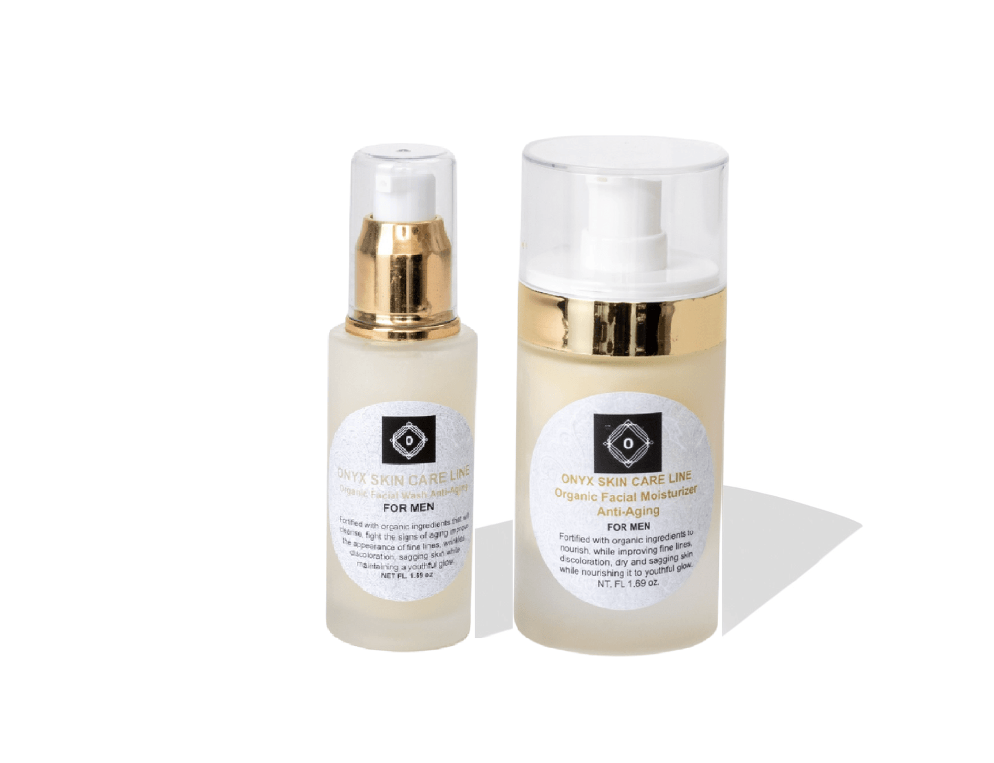 Organic Two-Step Anti-Aging System Facial Wash and Moisturizer - For MEN - Concordia Style Boutique