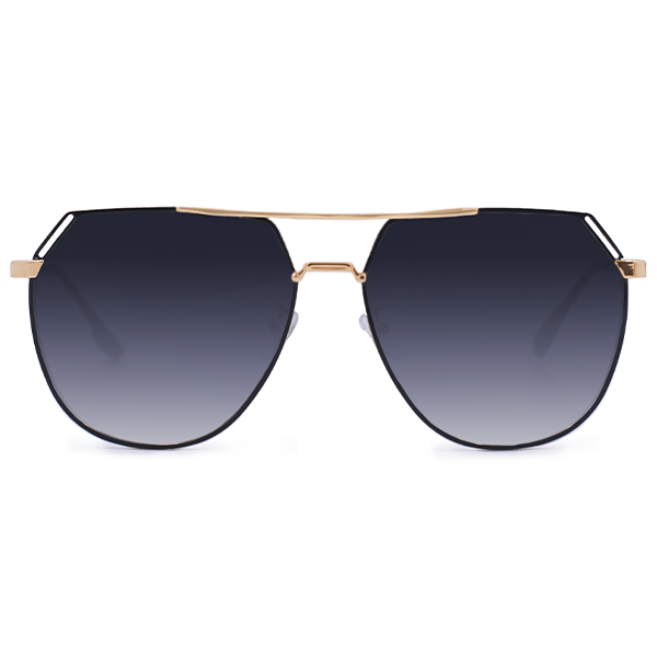 Farrah - Midnight Square Aviator Sunglasses - Concordia Style Boutique