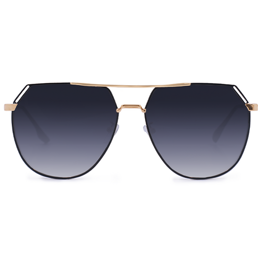 Farrah - Midnight Square Aviator Sunglasses - Concordia Style Boutique