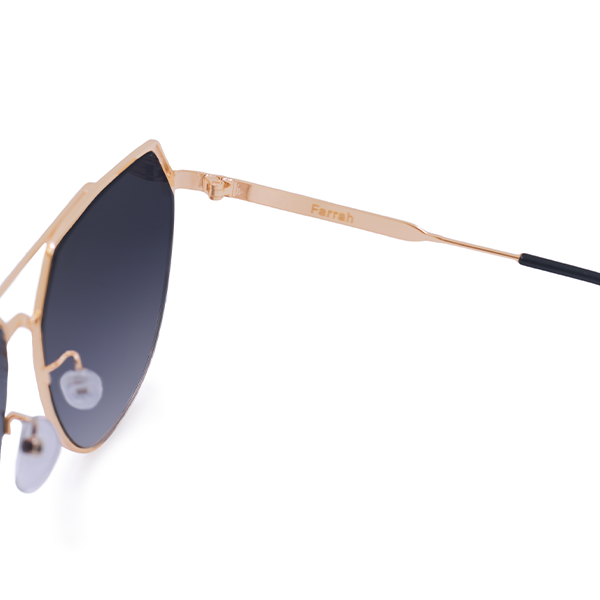 Farrah - Midnight Square Aviator Sunglasses - Concordia Style Boutique