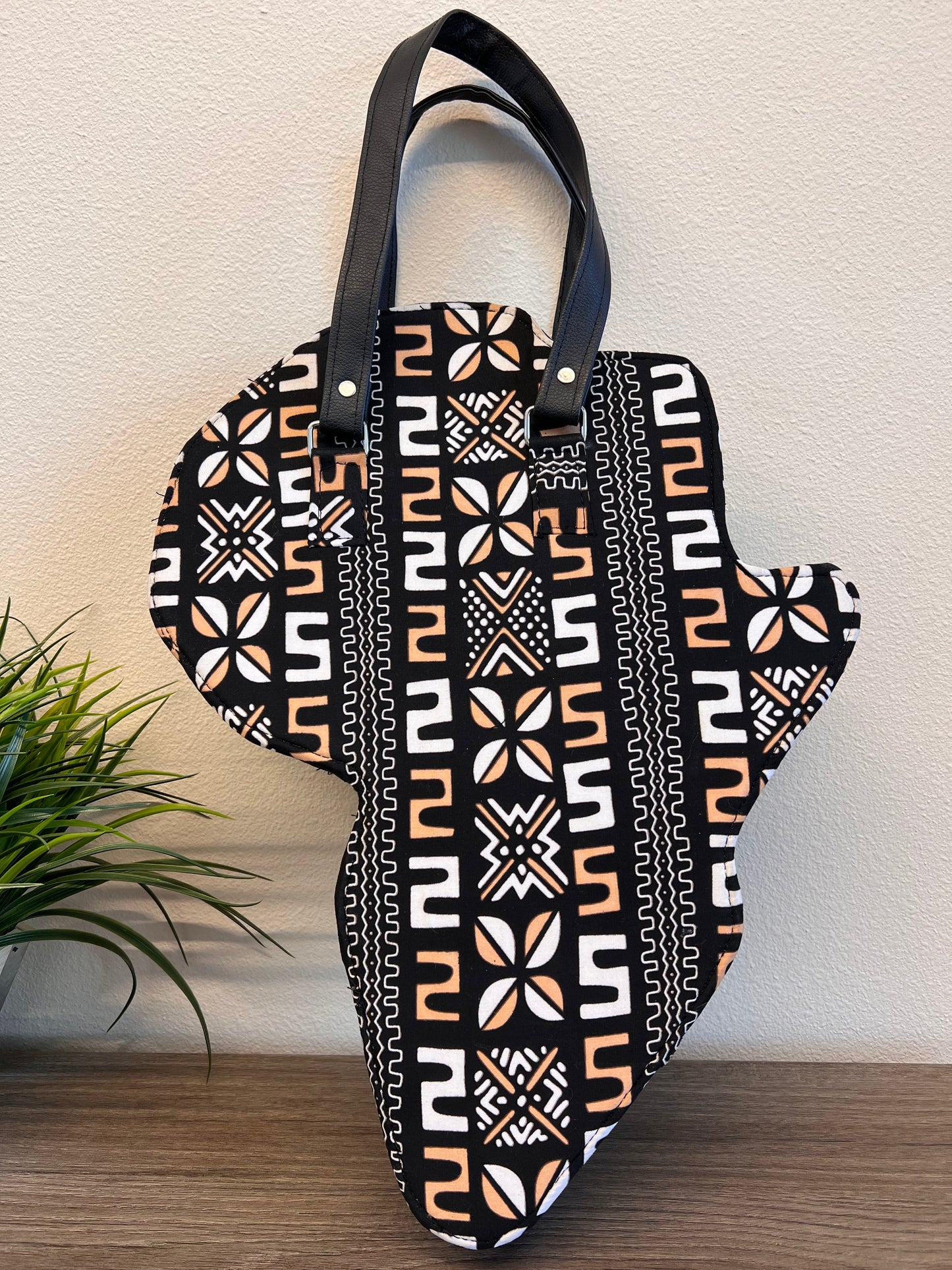 Shadia Kente African Map Hand Bag
