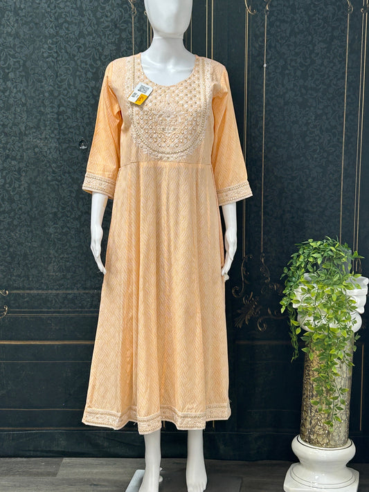 Cotton long kurti