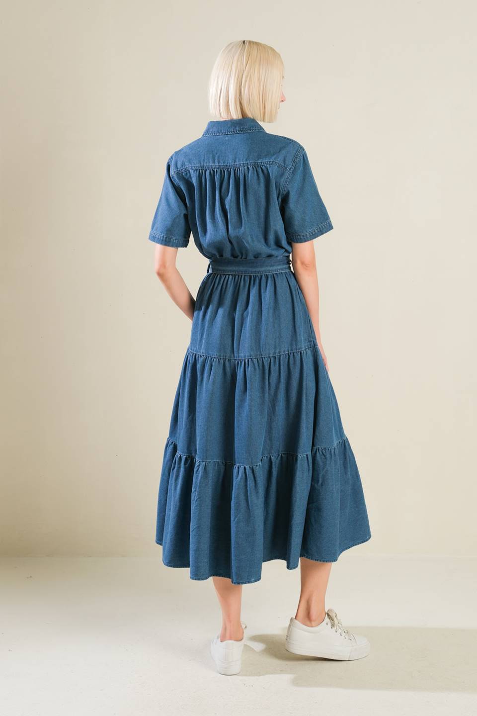 ABSOLUTE EDGE DENIM MIDI DRESS - Concordia Style Boutique