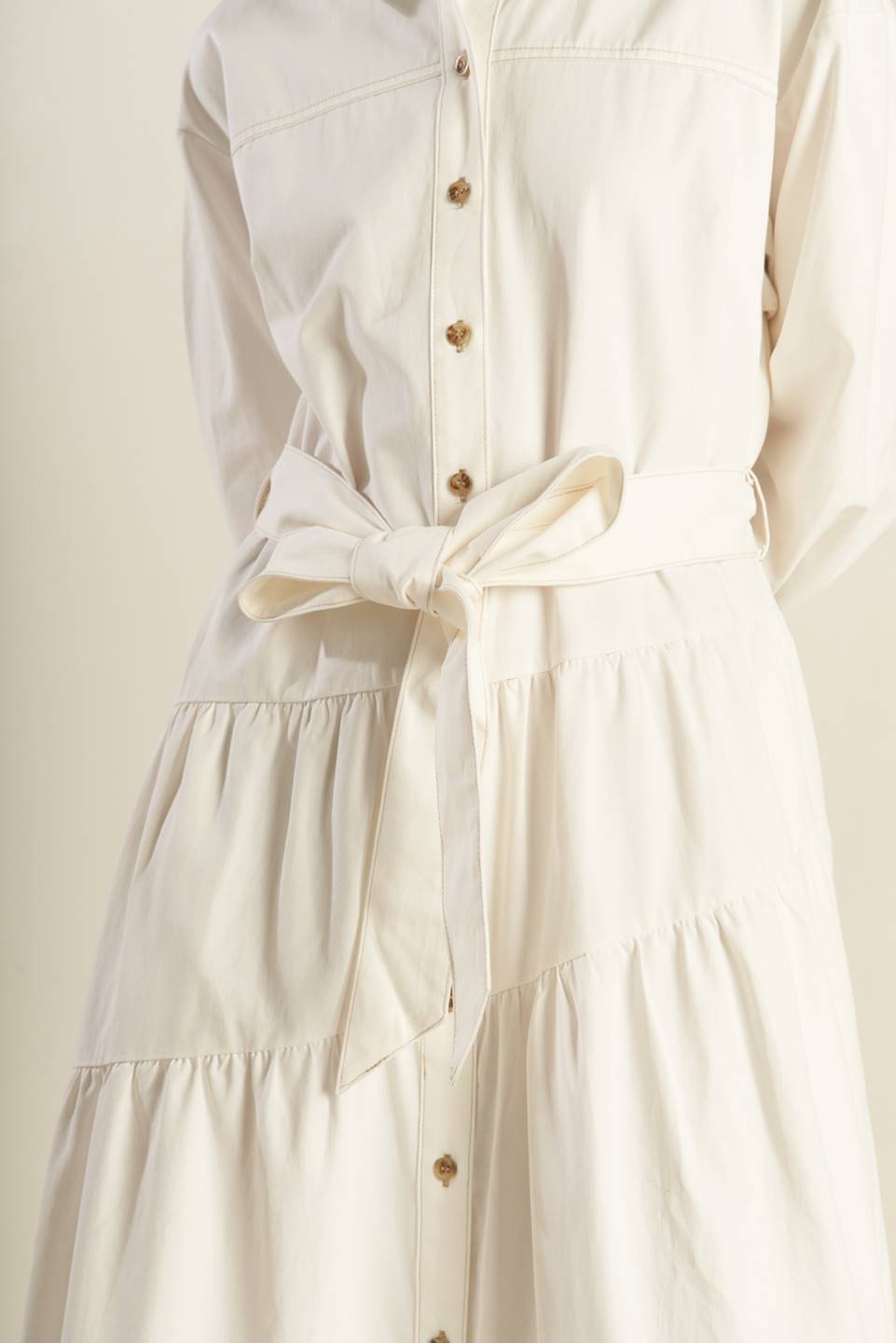 ANYTIME NOW WOVEN TWILL MIDI DRESS - Concordia Style Boutique