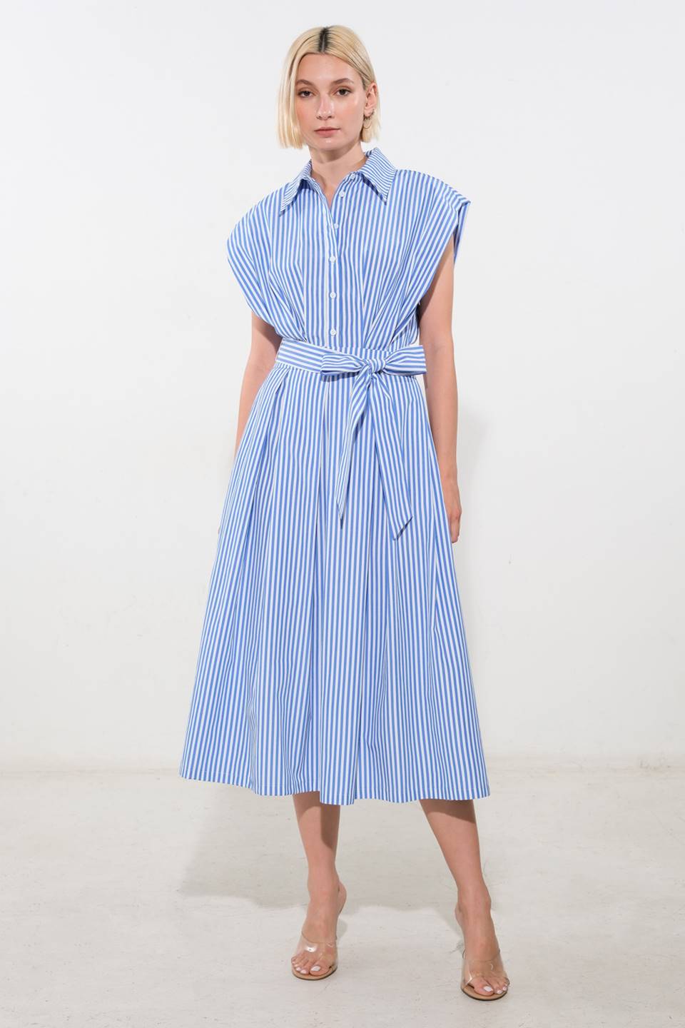 ALONG THE SHORELINE WOVEN MIDI DRESS - Concordia Style Boutique