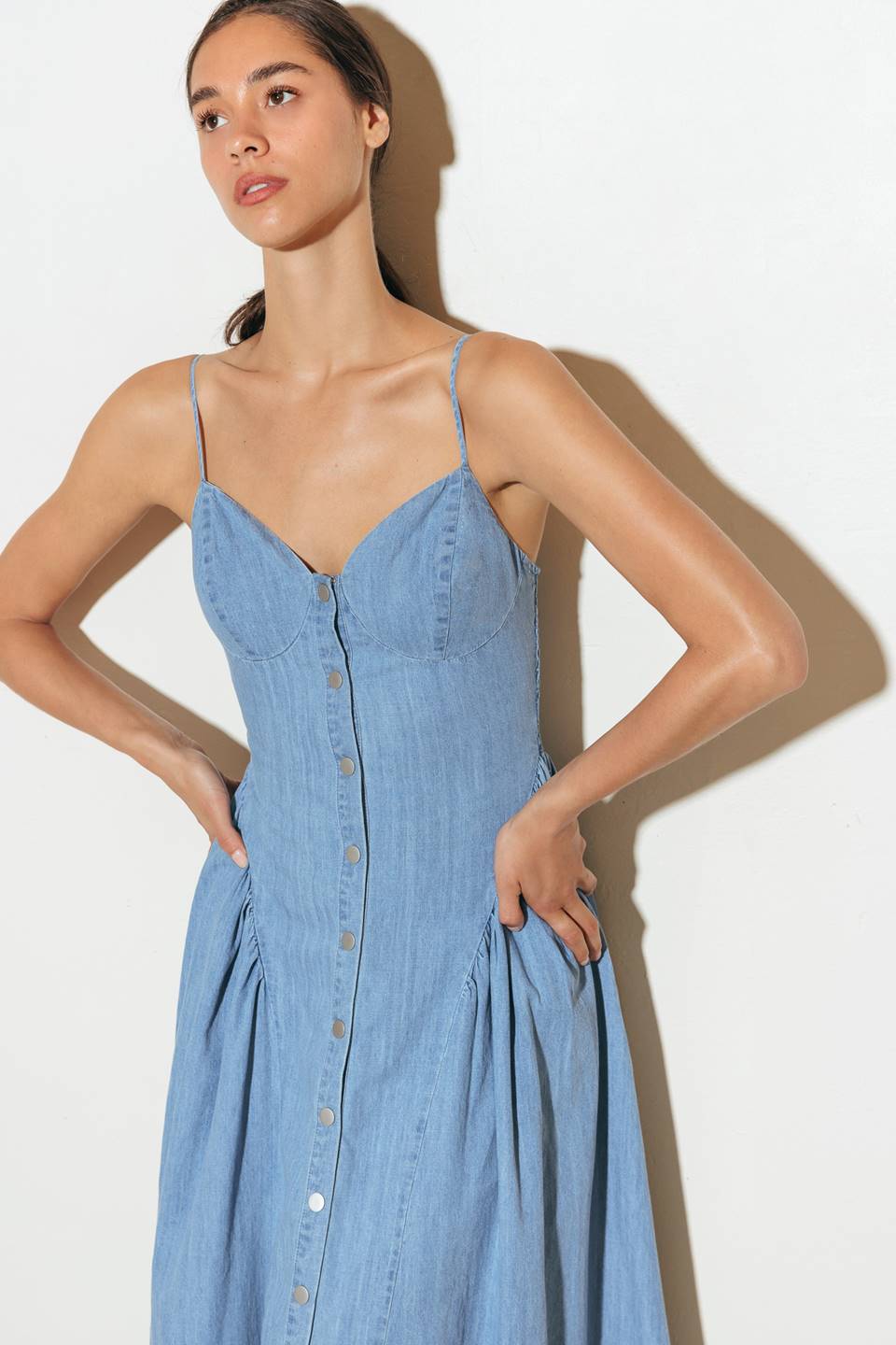 BLUEBELL BREEZE LIGHTWEIGHT DENIM MIDI DRESS - Concordia Style Boutique