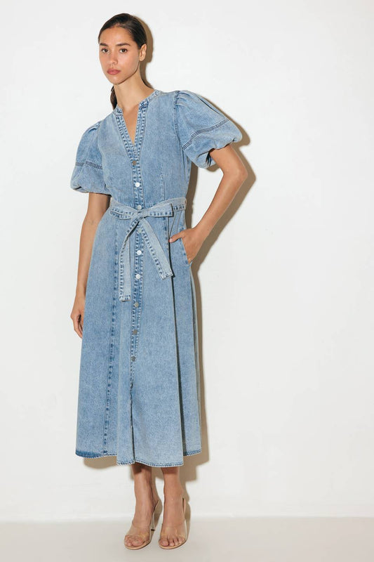 BAREFORM LIGHT DENIM MIDI DRESS - Concordia Style Boutique