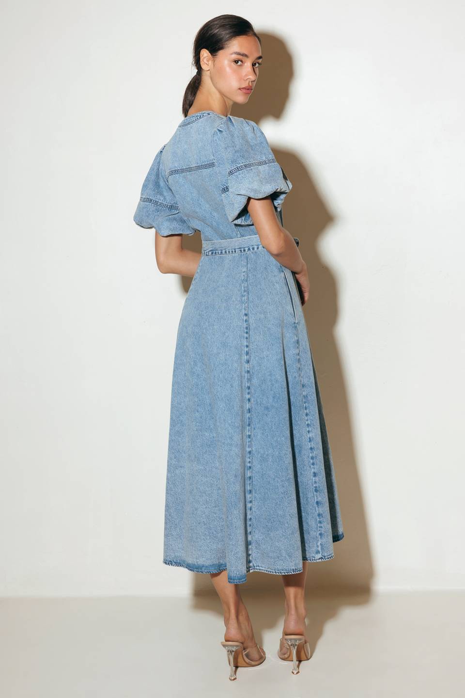 BAREFORM LIGHT DENIM MIDI DRESS - Concordia Style Boutique